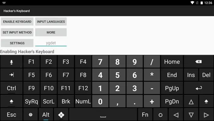 Hacker's Keyboard android App screenshot 1