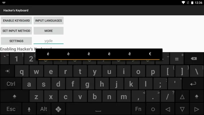 Hacker's Keyboard android App screenshot 2