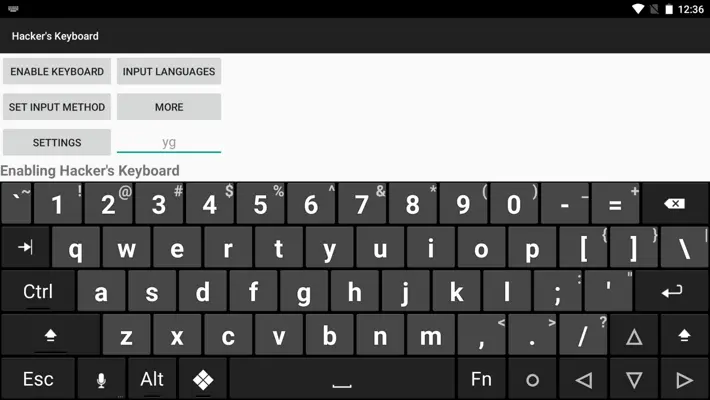 Hacker's Keyboard android App screenshot 3